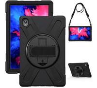 Tablet Cases Compatible with Lenovo Tab P11 2020 TB-J606/P11 Plus 2021 TB-J616 Case, Heavy Duty Rugged Shockproof Drop Protection Case with Shoulder Strap Protective Cover for Kids Silicone Cover Tabl