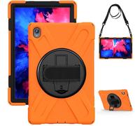 Tablet Cases Compatible with Lenovo Tab P11 2020 TB-J606/P11 Plus 2021 TB-J616 Case, Heavy Duty Rugged Shockproof Drop Protection Case with Shoulder Strap Protective Cover for Kids Silicone Cover Tabl