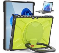 Tablet Cases Compatible with Microsoft Surface Pro 8 13 inchh Case with Rotating Stand Compatible with Type Cover Keyboard with Kickstand, Shockproof Rugged Impact Protective Case Tablet PC Case(Yello
