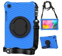 Tablet Cases Compatible with Samsung Galaxy Tab A 8.0 2019 Model SM-T290/T295 Case, Anti-Fingerprint Case LightWeight Shockproof Protective Cover Handle Kickstand/Shoulder Strap Tablet PC Case(Blue)