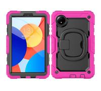 Tablet Cases Heavy Duty Shockproof TPU Case Compatible with Xiaomi Redmi Pad SE 8.7inch 2024 Kids Case,360 Degree Rotating Handle Stand Bracket W Screen Protector+Shoulder Strap Compatible with Redmi