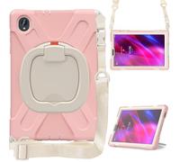 Tablet Cases Heavy Duty TPU Shockproof Kids Case Compatible with Lenovo Tab M10 Plus 10.3" 2020/K10 2021 TB-X606F/606X/X6C6F/X6C6X/X6C6NBF,360° Rotating Multi-Function Grip Bracket+Shoulder Strap Tabl