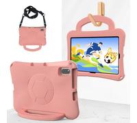 Tablet Cases Kids Case Compatible with Huawei Matepad 10.4inch 2020/2022,Durable Lightweight EVA Kid Friendly Shockproof Protective Cover with Handle Stand + Shoulder Strap Tablet PC Case(Pink)