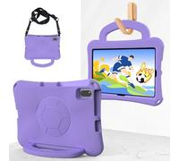 Tablet Cases Kids Case Compatible with Huawei Matepad 10.4inch 2020/2022,Durable Lightweight EVA Kid Friendly Shockproof Protective Cover with Handle Stand + Shoulder Strap Tablet PC Case(Purple)