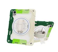 Tablet Cases Kids Case Compatible with Huawei MatePad Air 12 inch 2024,Multi-Angle Elastic Bracket+360° Adjustable Swivel Hand Strap Three-in-one Shatter-Resistant Shell, Drop-Proof,Shoulder Strap Tab