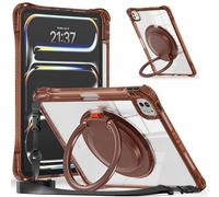 Tablet Cases Shockproof Protective Case Compatible with iPad Pro 11 Inch Case 2024 M4(Model: A2836/A2837/A3006) Case with Pencil Holder, Sturdy Stand, Shoulder Strap TPU Cover Clear Back Shell Tablet