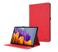 Tablet Cases Slim Case Compatible with Samsung Galaxy Tab S8 Plus 2022/S7 Plus 2020 (SM-X800/X806/T730/T733/T970/T975) - Ultra-Thin Flip Fold Stand Cover with Auto Wake/Sleep Tablet PC Case(Red)