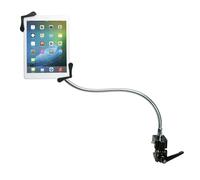 Tablet Clamp Stand - CTA Heavy-Duty Gooseneck Clamp Stand for iPad 10th Gen 10.9-inch - iPad 7th/8th/ 9th Gen 10.2-inch - Surface Pro 4 - Surface Go 3 and Other 7-13-inch Tablets - Black (PAD-HGT)