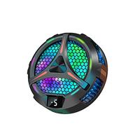 Tablet Cooler Magnetic Semiconductor Radiator Cooling Fan, Low Noise,Colorful RBG Lights,100mm Diameter Cooling Area