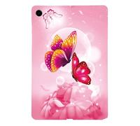 Tablet Cover for Lenovo Tab K11 Plus Slim Shockproof Tablet Case Lightweight Protective Featuring a Pink Butterfly Motif on The Back for Woman Bumper for Lenovo Tab K11 Plus