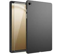 Tablet Cover, Matte Hard Shell Compatible with Samsung Galaxy Tab A11+ Plus/A9+ 11 Inch (2025 Model), with Tempered Glass, Ultra Slim Matte Cover