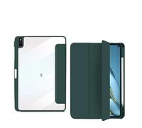 Tablet Cover Suitable For Huawei MatePad Pro 10.8”2021 MRX-W09/W19/AL09/AL19 Transparent Acrylic Back With Pencil Holder Case(Dark Green)