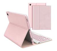 Tablet Cover With Keyboard, Backlit Keyboard Case with Magnetic Attachment and Pen Slot for Workplace School Travel Study Business Home Productivity and Comfortable Daily Typing
