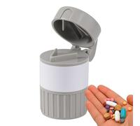 Tablet Cutter 4 In 1 Pulverizer Grinder Crushes Pills Tablet Crusher | Portable Pill Case Multifunctional Drinking Cup Tablet Crusher Pills Powder Maker Storage Travel Daily for Elderly Se