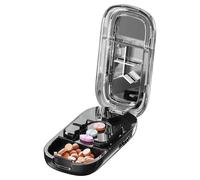 Tablet Cutter | Portable Tablet Dispenser - Daily Medication Organizer for Professional Travel Camping School Adults Seniors