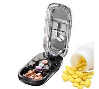 Tablet Divider, Portable Mini Tablet Divider, Medicine Divider for People & Pets at Home On the Go Pharmacy