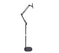 Tablet Floor Stand, Adjustable Height Overhead Bed Phone Mount, 360 Degree Rotatable Tablet Holder Mount, Universal Stable Phone Stand for Cell Phones, E Readers, Tablet