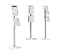 Tablet Holder Tablet Floor Holder 10.9"-11" White Maclean