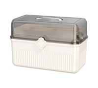 Tablet Holder - Transparent Medicine Container, Large Wellness Storage Module, Side Carry Handle | Nutrient Chamber, Pill Storage, For Furnishings