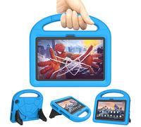 Tablet Kids Case for 7in Tablets (Only 13th Gen, 2022 Released Models), Incompatible with Nokia iPad Sony 7inch Tablets, Mansiruyi Light Weight Shockproof Case with Handle Stand - Blue