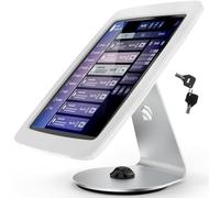 Tablet Kiosk Stand for Desk with Lock - Rotatable Swivel Compatible with 10.2" iPad 7th 8th 9th Gen - BSC109WT