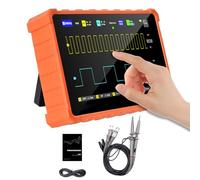Tablet Oscilloscope 2 Channel, 7” Touch Screen Digital Oscilloscope 100Mhz Bandwidth, 1GSa/s Sampling Rate, 240kbit Memory Depth, Auto/Nomal/Single Trigger Mode for DIY, Home Use, Car Repair