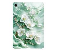 Tablet Pattern Case for OnePlus Pad Go Three Dimensional Jade Flowers Back Protective Case - Single Shell with Clear Patterns Ultra Slim, Soft, Flexible TPU Skin Bumper for OnePlus Pad Go