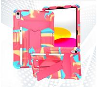 Tablet PC Bag, Case Case For iPad 11th Gen A16 11 Inch 2025 Released,with Kickstand Three-Layer Hybrid Full Body Case Rugged Shock-Proof Fall Protection Cover(Rainbow Rose)