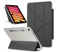 Tablet PC Bag, Case Compatible With iPad Mini 7 A17 Pro 2024/ Mini 6 2021 8.3 Inch 7th/6th Gen Case Detachable Magnetic Slim Protective Cover, Transparent Back Shell Stand Shockproof Case(Black)