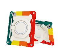 Tablet PC Bag, Case Kids Case For iPad Air 11inch (M3 2025 7th/Air 11inch M2 2024 6th) Tablet Cover,Heavy Duty Shockproof TPU Cases Kickstand Rugged Protective Shell with Shoulder Strap(Red)