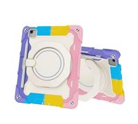 Tablet PC Bag, Case Kids Case For iPad Air 11inch (M3 2025 7th/Air 11inch M2 2024 6th) Tablet Cover,Heavy Duty Shockproof TPU Cases Kickstand Rugged Protective Shell with Shoulder Strap(Pink)