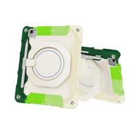 Tablet PC Bag, Case Kids Case For iPad Air 11inch (M3 2025 7th/Air 11inch M2 2024 6th) Tablet Cover,Heavy Duty Shockproof TPU Cases Kickstand Rugged Protective Shell with Shoulder Strap(Green)