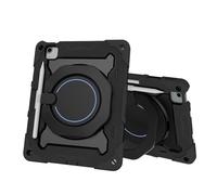 Tablet PC Bag, Case Kids Case For iPad Air 11inch (M3 2025 7th/Air 11inch M2 2024 6th) Tablet Cover,Heavy Duty Shockproof TPU Cases Kickstand Rugged Protective Shell with Shoulder Strap(Black)