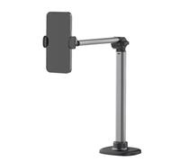 Tablet Phone Overhead Stand - Phone Video Recording Mount Holder, Adjustable Overhead Live Stand, Selfie Stick Phones Tripod for Live Streaming, Vlogging, Photography