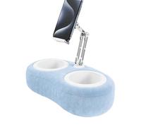 Tablet Pillow Stand - Adjustable Soft Cushion Design, multe Position Reading Setup, Lap Support Structure, Bed Sofa Use | Ideal Hands Free Comfort for Tablets Phones Four Point Seven to Thirteen Inch