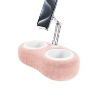 Tablet Pillow Stand - Plush ABS Aluminum | Pillow Tablet Holder with 360° Rotating Clamp 180° Folding Arm Bed Sofa Reading Transmission Stand