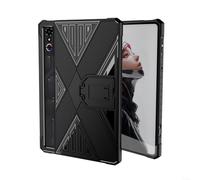 Tablet-Schutzhülle für for redMagic 3 Pro, aus TPU, mit integriertem Ständer, schlank, stoßfest, weiche Schale für Hochformat, Querformat, Multi-Winkel-Ständer, flexible Hülle (Schwarz)