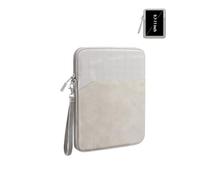 Tablet Sleeve Case 10-11 Inch, WUNIAK 360° Protective Splash-Resistant Carrying Bag for iPad, Tablet Computer, E-Reader & Drawing Tablet，Light Grey.