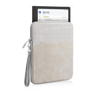 Tablet Sleeve Compatible with HUION Note E Digital Notebook 8.4", PU Leather Protective Bag, 360° Protection, Water-Resistant Storage Bag, Light Gray