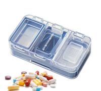 Tablet Splitter, Multifunctional Pill Cutter for Easy Medication Management, Portable Pocket Sized Case with Storage Crushing Feature, Medicine Holder for Home, Travel, Camping and Offices