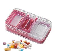 Tablet Splitter, Multifunctional Pill Cutter for Easy Medication Management, Portable Pocket Sized Case with Storage Crushing Feature, Medicine Holder for Home, Travel, Camping and Offices