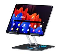 Tablet Stand, Adjustable, 360° Foldable Tablet Holder, Aluminium Tablet Stand for iPad 12, 9, 3 Air, Mini, Tablet Holder Table for 4-13.0 Inch Tablets