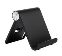 Tablet Stand, Adjustable Portable Mobile Phone Stand Holder, Foldable Dock for iPad/iPad Pro/Air/Mini, Galaxy Tab A8/A7 Lite/A7/S8/S7, Kindle, Tab/Phones (Black)