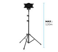 Tablet Tripod 7 to 10 '' Supported Height max 1.2m Rotary 360 ° Adjustable feet