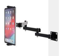 Tablet Wall Mount, 360 Degree Adjustable & Foldable Long Arm Wall Mount Holder Compatible with 4-13 Inch Tablet Mobile Phone, Bracket for i-P-a-d Pro Air Mini, S-a-m-s-u-n-g G-a-l-a-x-y Tab (3 Arm)