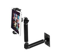 Tablet Wall Mount Aluminium Extendable iPad Wall Holder, with 360°Rotating and Metal Base, Tablet Wall Holder Compatible for iPad Pro Air Mini, Samsung Galaxy Tab, All 4.7-13" Phones and Tablets