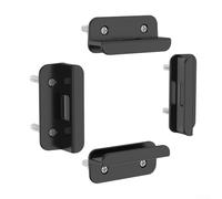 Tablet Wall Mount Bracket, Anti-Theft Lockable Holder for Kitchen Office Desk, Secure ABS Phone Stand with Easy Removal, Black, 70x29mm