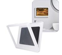 Tablet Wall Mount, Retractable Bathroom Phone Holder Mount Stand Water Proof Shower Case WallMount Sealed Protective Cover Computer Tablet Storage Case Box (9802W White)