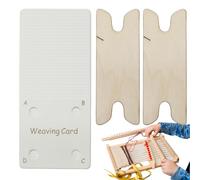 Tablet Weaving Card | Woven Cardboard for Crafts - Reusable Handmade Weaving Tools to Create Beautiful Patterns and Designs