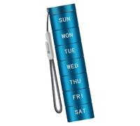Tablet with 7 Day Stackable Compartments, Blue